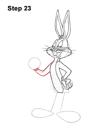 How to Draw Bugs Bunny Full Body Carrot 23