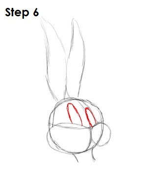 Draw Bugs Bunny Draw Bugs Bunny Step 6