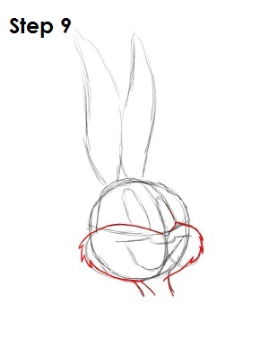 Draw Bugs Bunny Draw Bugs Bunny Step 9