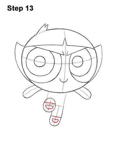 How to Draw Buttercup Powerpuff Girls Full Body 13