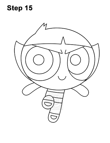 Draw Buttercup Powerpuff Girls 15 How to Draw Buttercup Powerpuff Girls Full Body 15