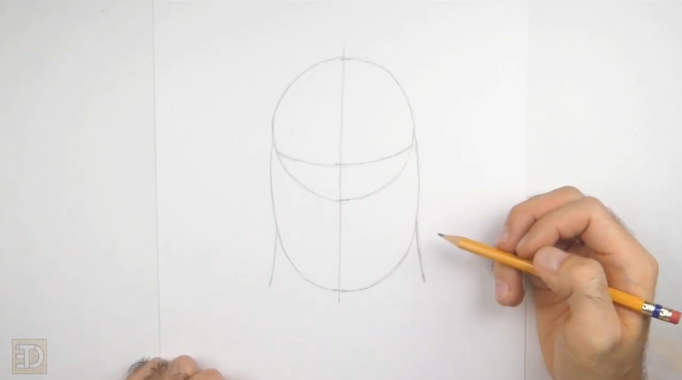 Draw Buzz Lightyear Initial Sketch How to Draw Buzz Lightyear Guidelines