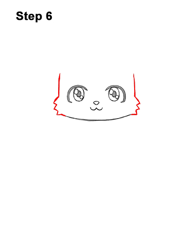 Draw a Cute Black Kitty in a Jack-O'-Lantern 6 How to Draw Cute Cartoon Black Cat Kitten Halloween Chibi Kawaii 6