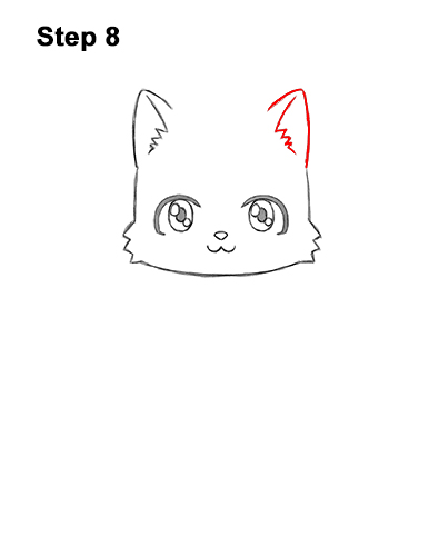 Draw a Cute Black Kitty in a Jack-O'-Lantern 8 How to Draw Cute Cartoon Black Cat Kitten Halloween Chibi Kawaii 8