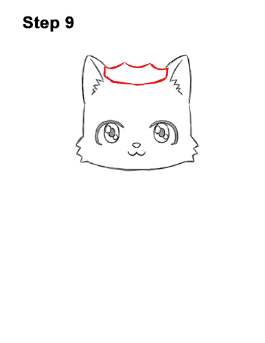 Draw a Cute Black Kitty in a Jack-O'-Lantern 9 How to Draw Cute Cartoon Black Cat Kitten Halloween Chibi Kawaii 9