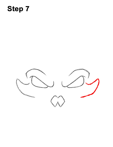 Draw a Creepy Halloween Cat Skull 7 How to Draw Scary Cartoon Cat Skull Halloween 7
