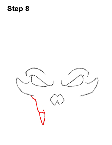 Draw a Creepy Halloween Cat Skull 8 How to Draw Scary Cartoon Cat Skull Halloween 8