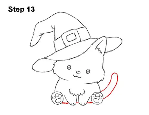How to Draw a Cat for Halloween VIDEO &amp; StepbyStep Pictures