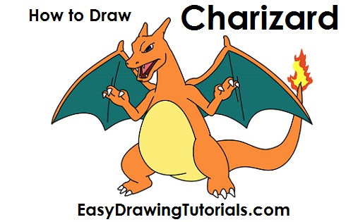 Pokemon Images: Easy Pokemon Drawing With Colour And Name