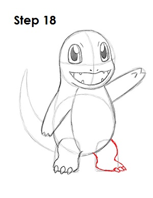 Draw Charmander Step 18 Draw Charmander 18