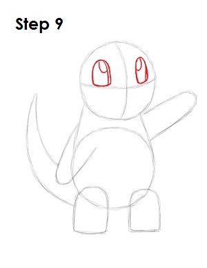 Draw Charmander Step 9 Draw Charmander 9