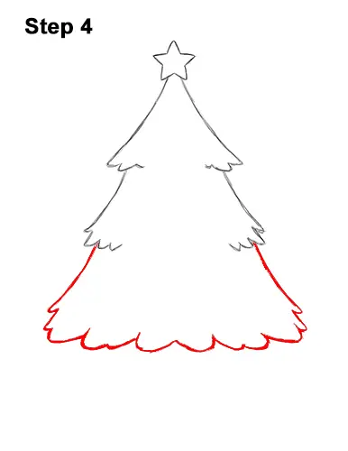 How To Draw A Christmas Tree Video Step By Step Pictures