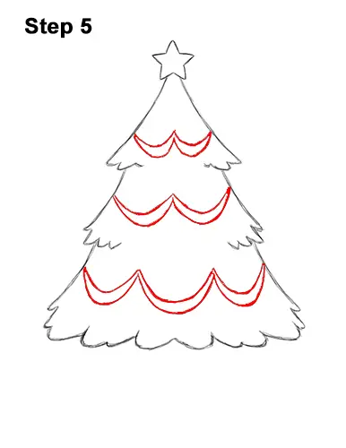 How To Draw A Christmas Tree Video Step By Step Pictures