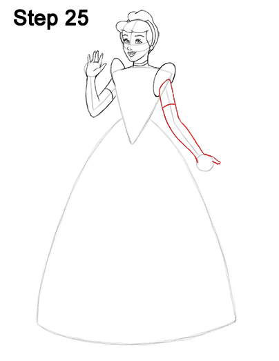 Cinderella Full Body Drawing 25 Draw Cinderella Dress 25