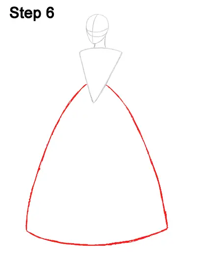 Draw Cinderella Dress 6