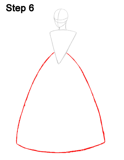 Cinderella Full Body Drawing 6 Draw Cinderella Dress 6