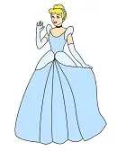 How to Draw Cinderella Dress