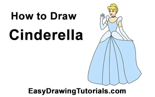 How to Draw Cinderella Dress
