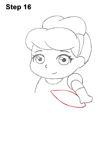 Mini Cinderella Drawing 16 Draw Mini Chibi Little Cinderella 16