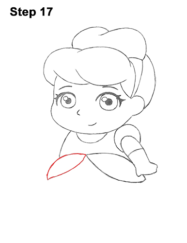 Mini Cinderella Drawing 17 Draw Mini Chibi Little Cinderella 17