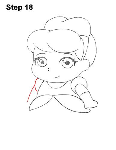 Mini Cinderella Drawing 18 Draw Mini Chibi Little Cinderella 18
