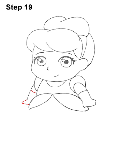 Mini Cinderella Drawing 19 Draw Mini Chibi Little Cinderella 19