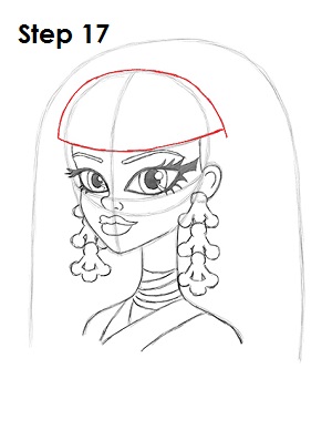 Draw Cleo Monster High 17 Draw Cleo De Nile 17