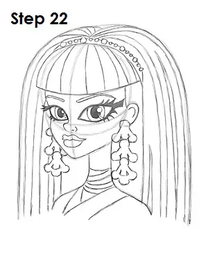 Draw Cleo Monster High 22 Draw Cleo De Nile 22