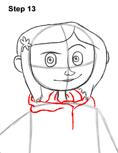 How to Draw Coraline Jones Full Body 13