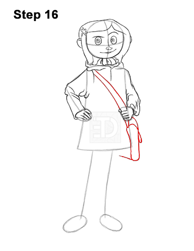 Draw Coraline Full Body 16 How to Draw Coraline Jones Full Body 16