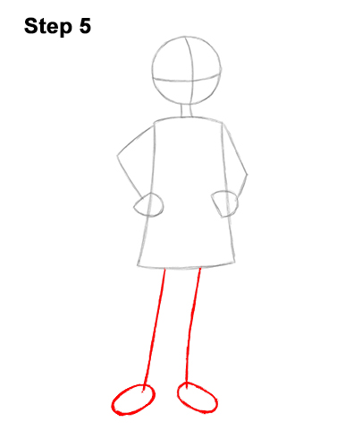 How to Draw Coraline Jones Full Body 5