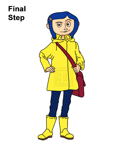 Draw Coraline Full Body How to Draw Coraline Jones Full Body
