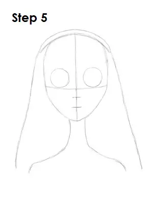 How to Draw Corpse Bride Step 5