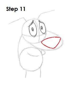 How To Draw Courage The Cowardly Dog