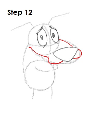 Cartoon Courage Dog 12 Draw Courage 12