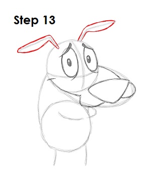 Cartoon Courage Dog 13 Draw Courage 13