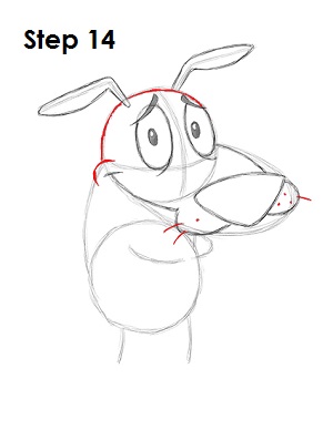 Cartoon Courage Dog 14 Draw Courage 14