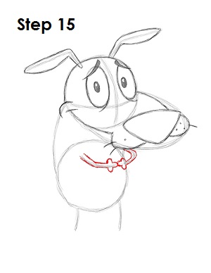 Cartoon Courage Dog 15 Draw Courage 15