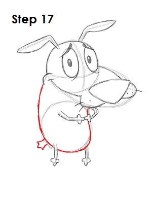 Cartoon Courage Dog 17 Draw Courage 17