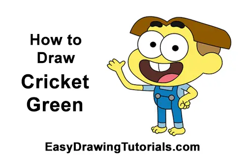 How to Draw Cricket Green Big City Greens