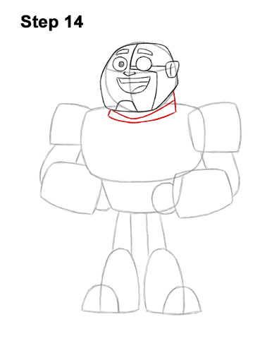How to Draw Cyborg Teen Titans Go! Full Body 14