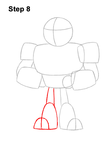 How to Draw Cyborg Teen Titans Go! Full Body 8