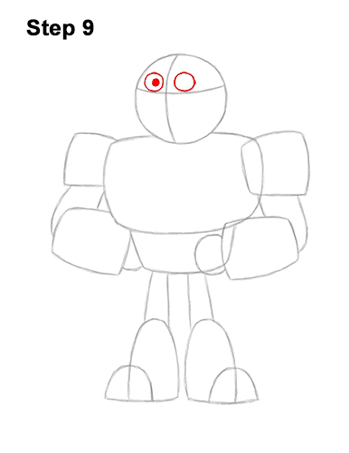 How to Draw Cyborg Teen Titans Go! Full Body 9