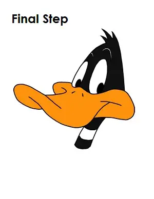 Draw Daffy Duck Completed Drawing