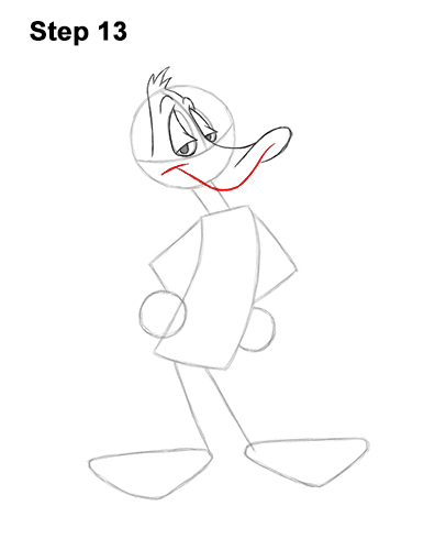 Draw Daffy Duck Full Body 13 How to Draw Daffy Duck Full Body Looney Tunes 13