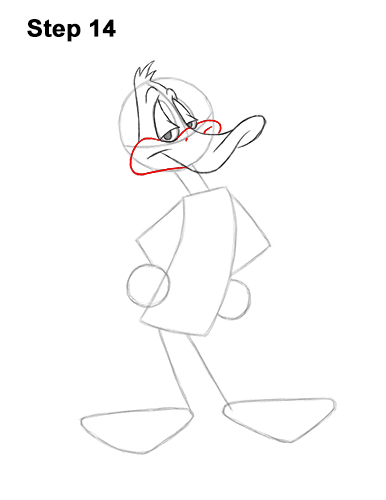 Draw Daffy Duck Full Body 14 How to Draw Daffy Duck Full Body Looney Tunes 14