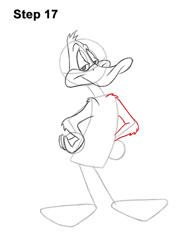 Draw Daffy Duck Full Body 17 How to Draw Daffy Duck Full Body Looney Tunes 17