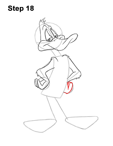 Draw Daffy Duck Full Body 18 How to Draw Daffy Duck Full Body Looney Tunes 18