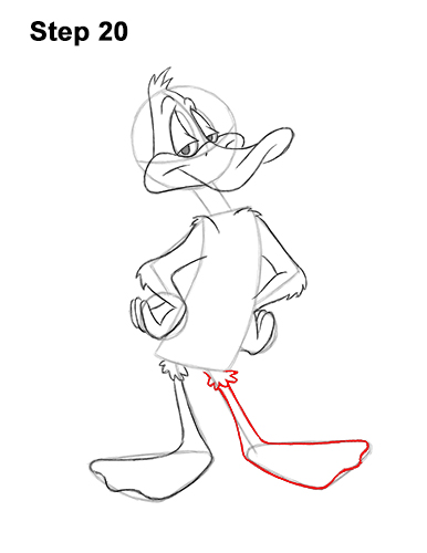 Draw Daffy Duck Full Body 20 How to Draw Daffy Duck Full Body Looney Tunes 20