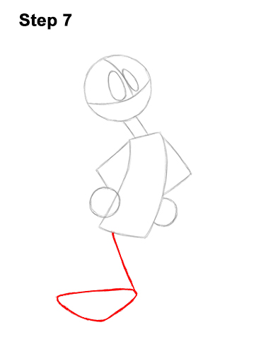 Draw Daffy Duck Full Body 7 How to Draw Daffy Duck Full Body Looney Tunes 7